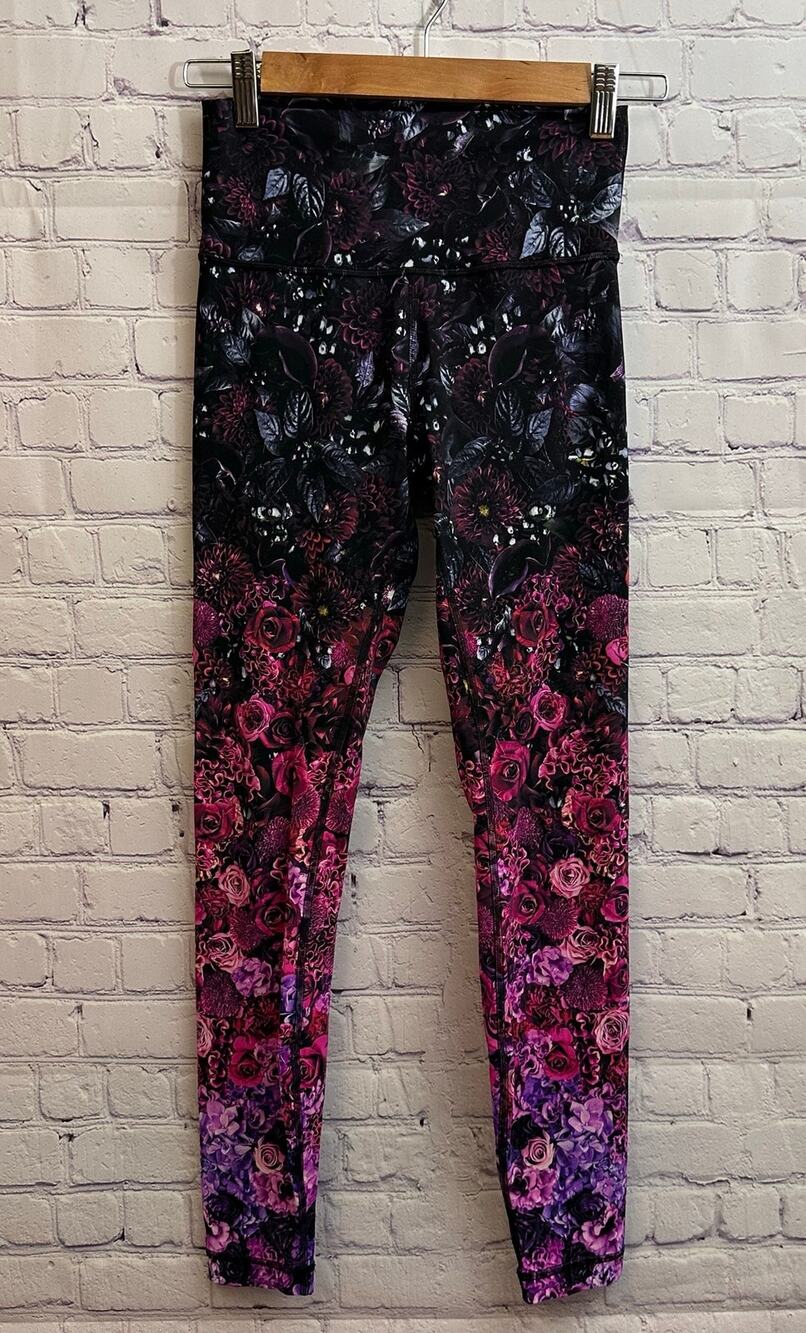 Lululemon Wunder Under High-Rise Tights In Bloom Multi Women's Size 6